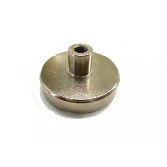 Neodymium Shallow Pot 36mm x 8mm Internal Threaded 